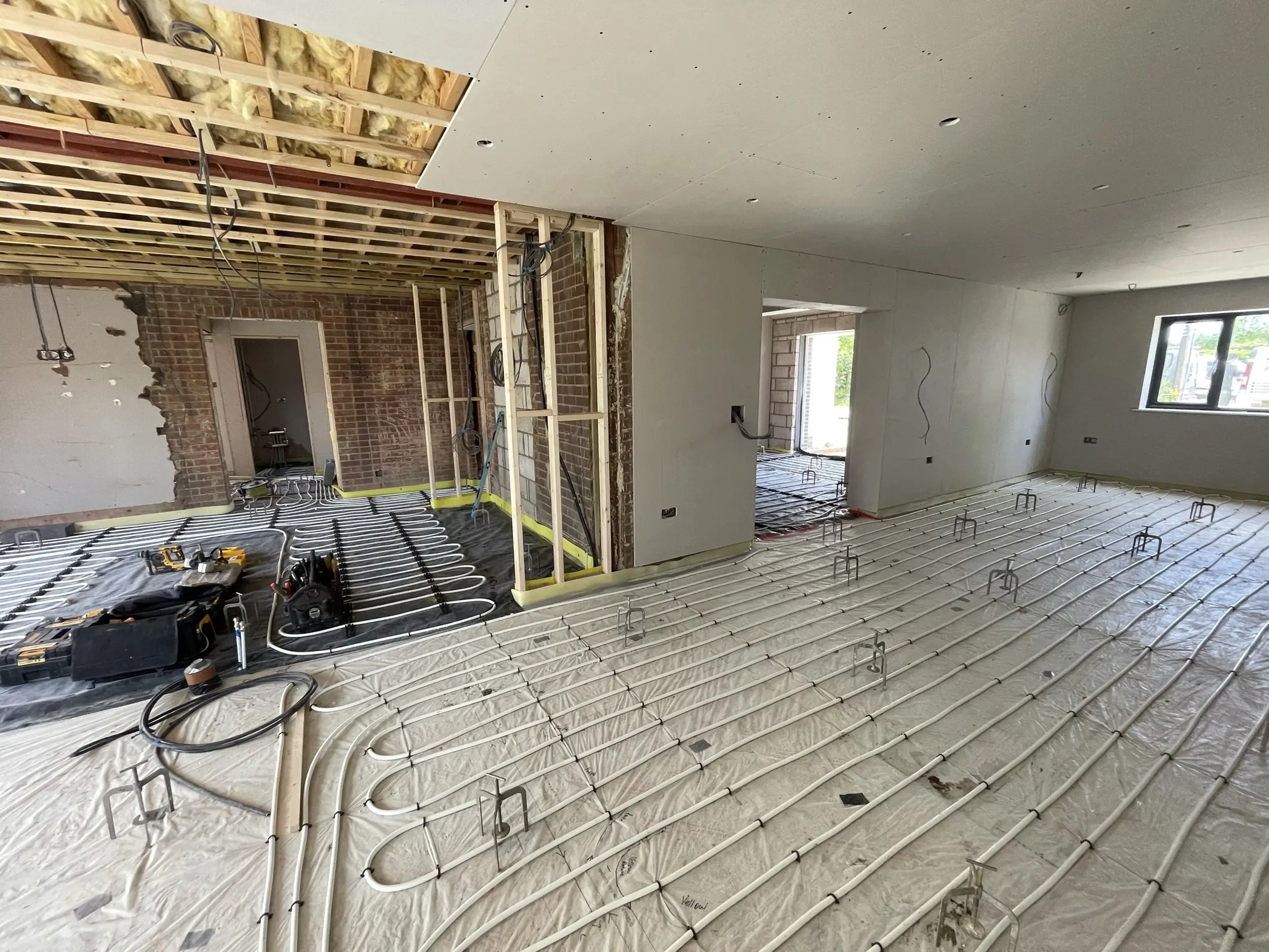 Commercial interior refurbishment in progress